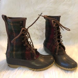 Plaid LL Bean Boots